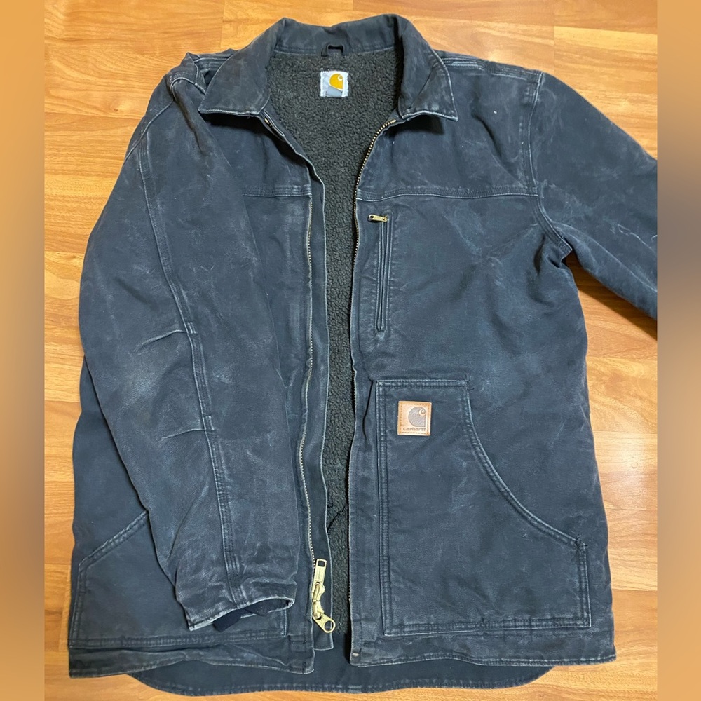 Carhartt Sherpa Lined Ridge Coat Black Size M